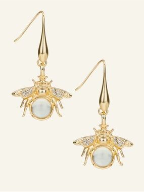 Patricia Nash Gold Bee Drop Earrings